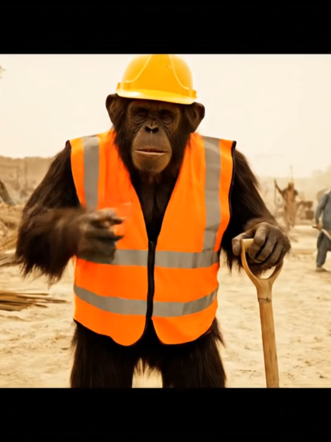 Supervisor Palishiye! 👷‍♂️🐒 | Construction Site Comedy #constructionworker #constructionlife #supervisor  #ForYou #comedyvideo 