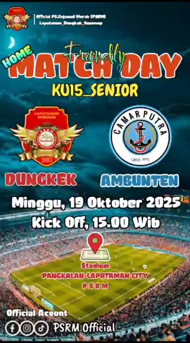 Jangan Lupa Saksikan Minggu Sore Jam 15.00 Waktu Indonesia Barat(Wib)  Stadium Pangkalan-Lapataman Ku15-Senior