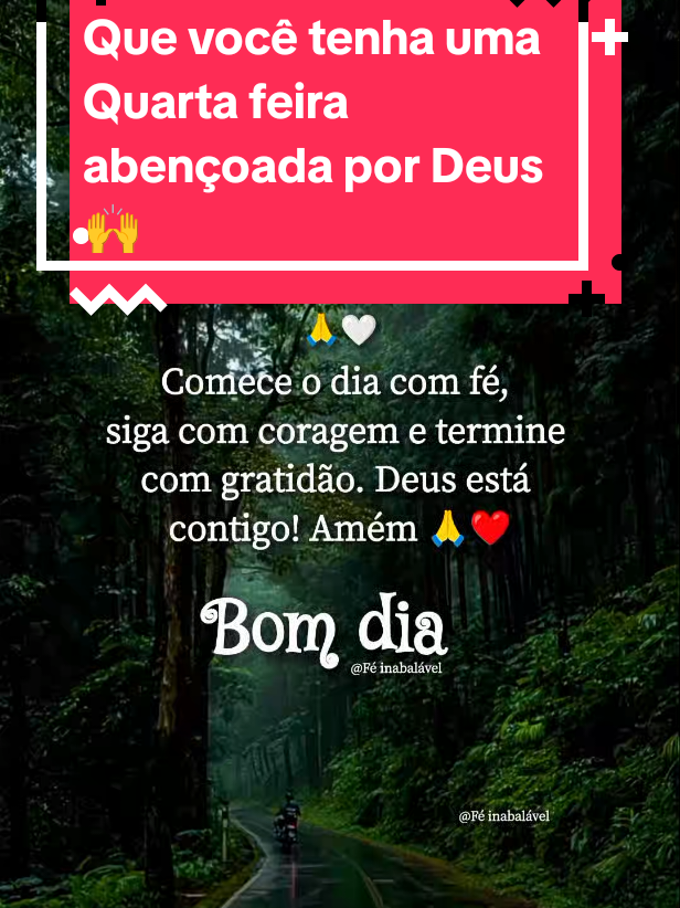 Que você tenha um dia abençoado.#bomdia #quartafeira #gratidao #obrigadodeus #mensagemdodia 