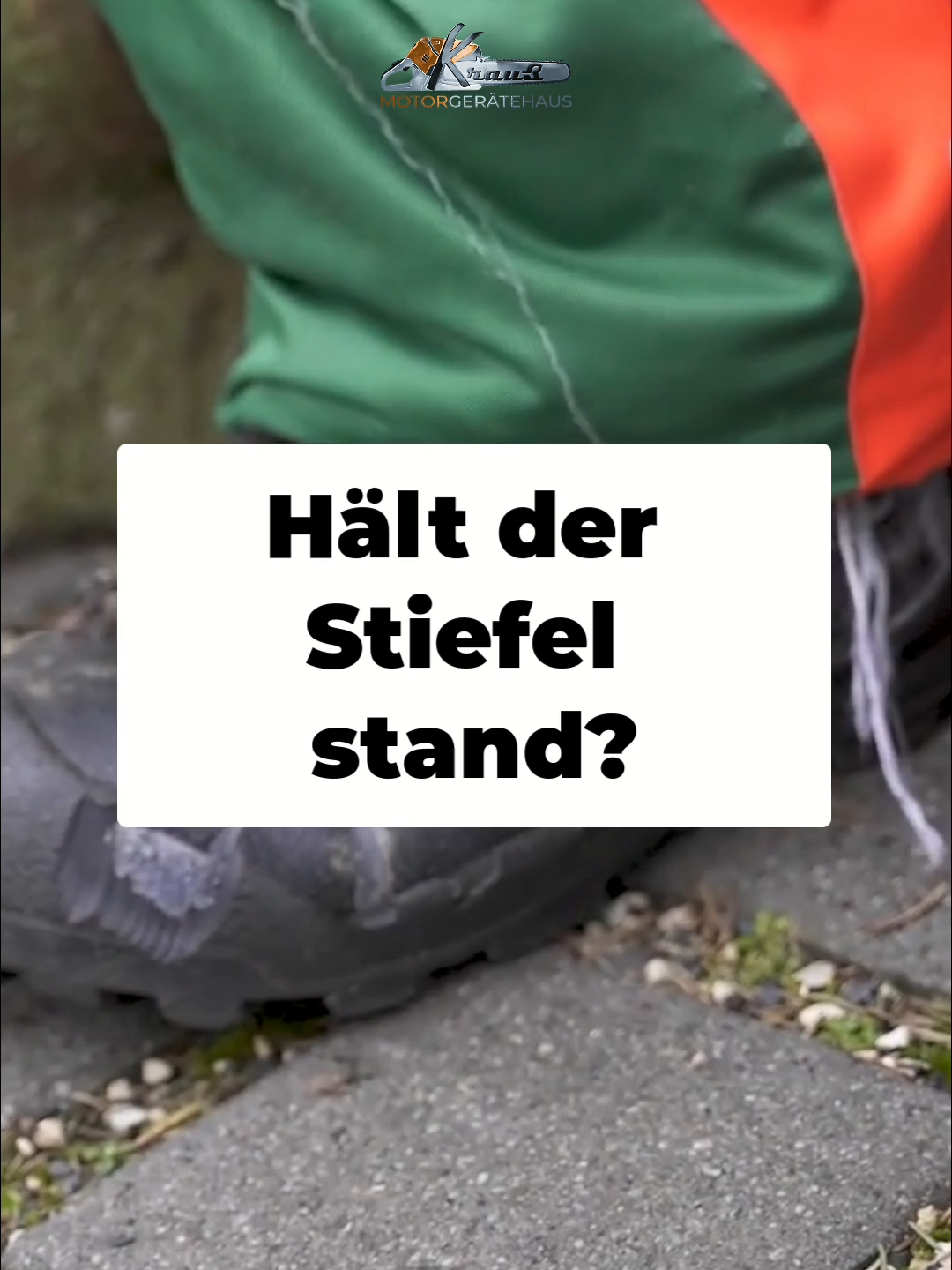 Motorsäge trifft Stiefel!  Dein Kauf unterstützt unseren Kanal. 🛒 Sale: Milwaukee & STIHL jetzt reduziert → https://motorgeraetehaus.de/collections/sale #stihl #husqvarna #woodworking #test
