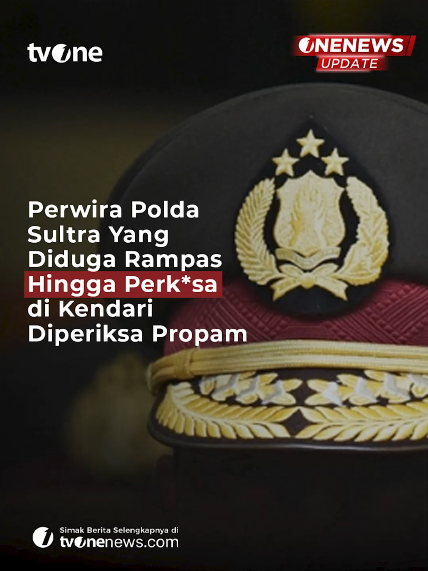 Penyidik Bidang Profesi dan Pengamanan (Propam) Polda Sulawesi Tenggara (Sultra) memeriksa seorang dokter perwira kepolisian, inisial HS dengan pangkat Komisaris Polisi (Kompol), dalam kasus dugaan perampasan dan kek*rasan s*ksual terhadap seorang perempuan di Kendari yang viral di media sosial. 