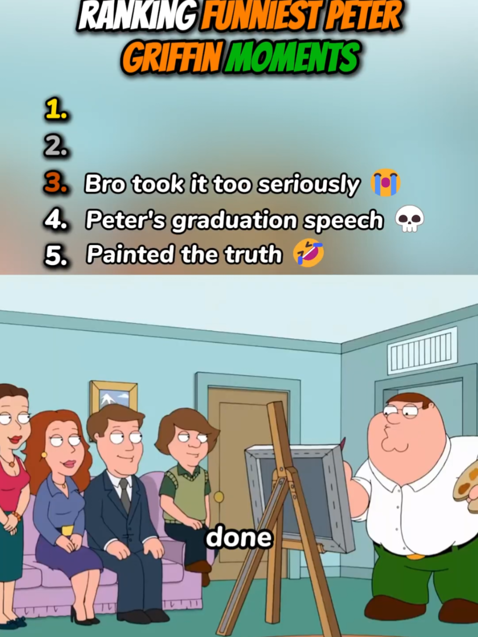 Ranking Funniest Peter Griffin Moments 🤣 #top5 #familyguy #familyguyfunnymoments #funny #ranking 