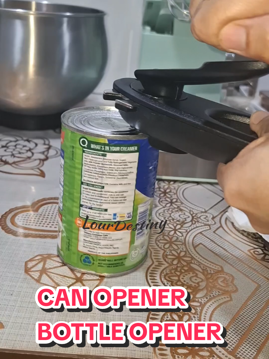 New Ergonomic Bottle Can Opener Creative Portable Tool Safety Latest Gadget Accessory Compact Design Suitable Kitchen Office Outdoor Travel Home Essentials Handy Gadget Ideal for Daily Use Convenient Design for Opening Bottles Cans Jars Gift TTP #canopener #bottleopener 