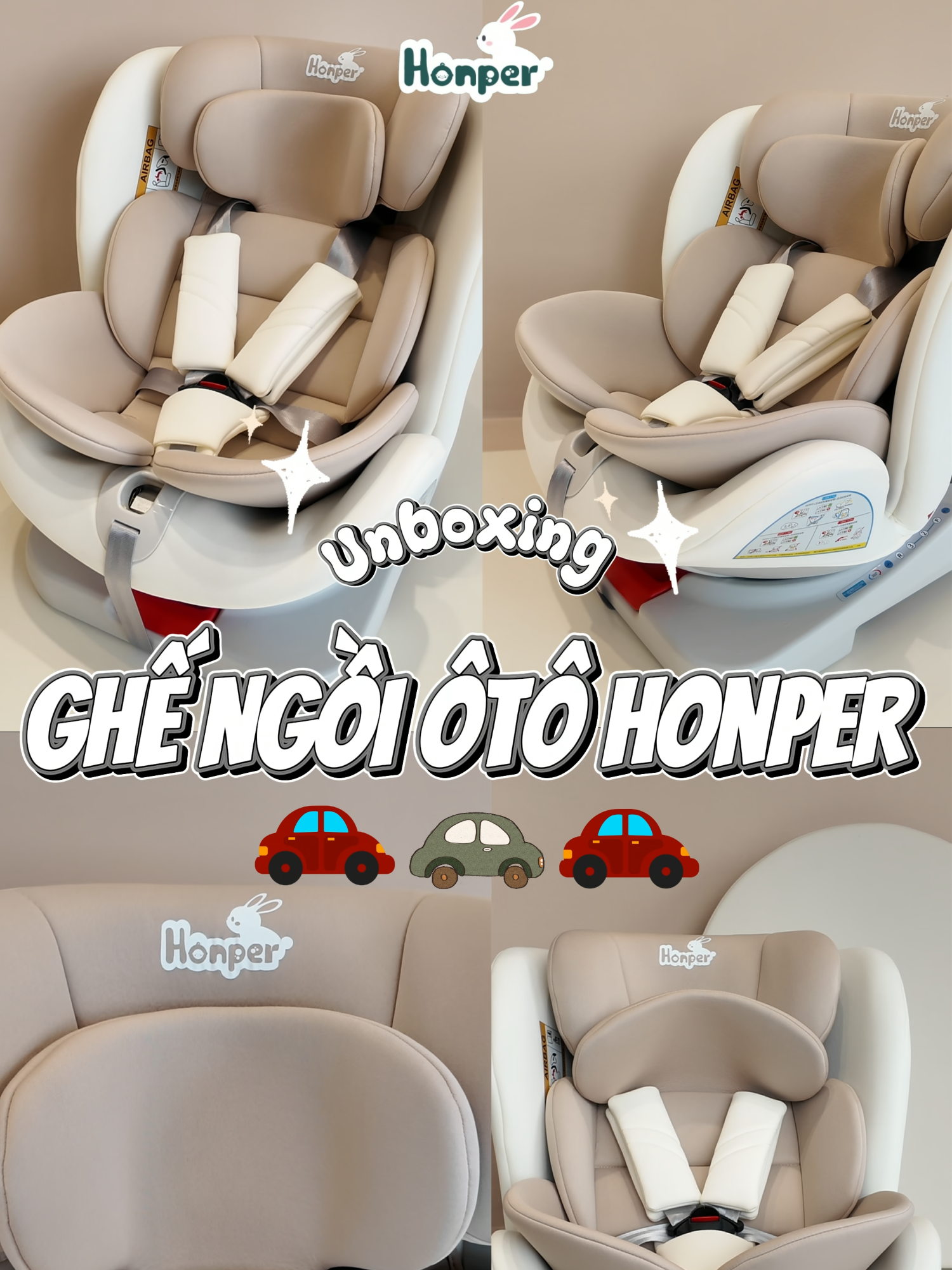 Mẹ từng nghĩ ghế ô tô chỉ để ngồi thôi sao? 😳 Chiếc ghế xoay 360° Honper này không chỉ giúp mẹ bế bé nhàn hơn, mà còn là “vòng tay an toàn” suốt hành trình 🚗💤 #HonperOfficial #GheOtoChoBe #mebimsuathongthai #Xoay360Do #DoChoBeCaoCap #HonperCarseat #babycarseat #carseat #baby