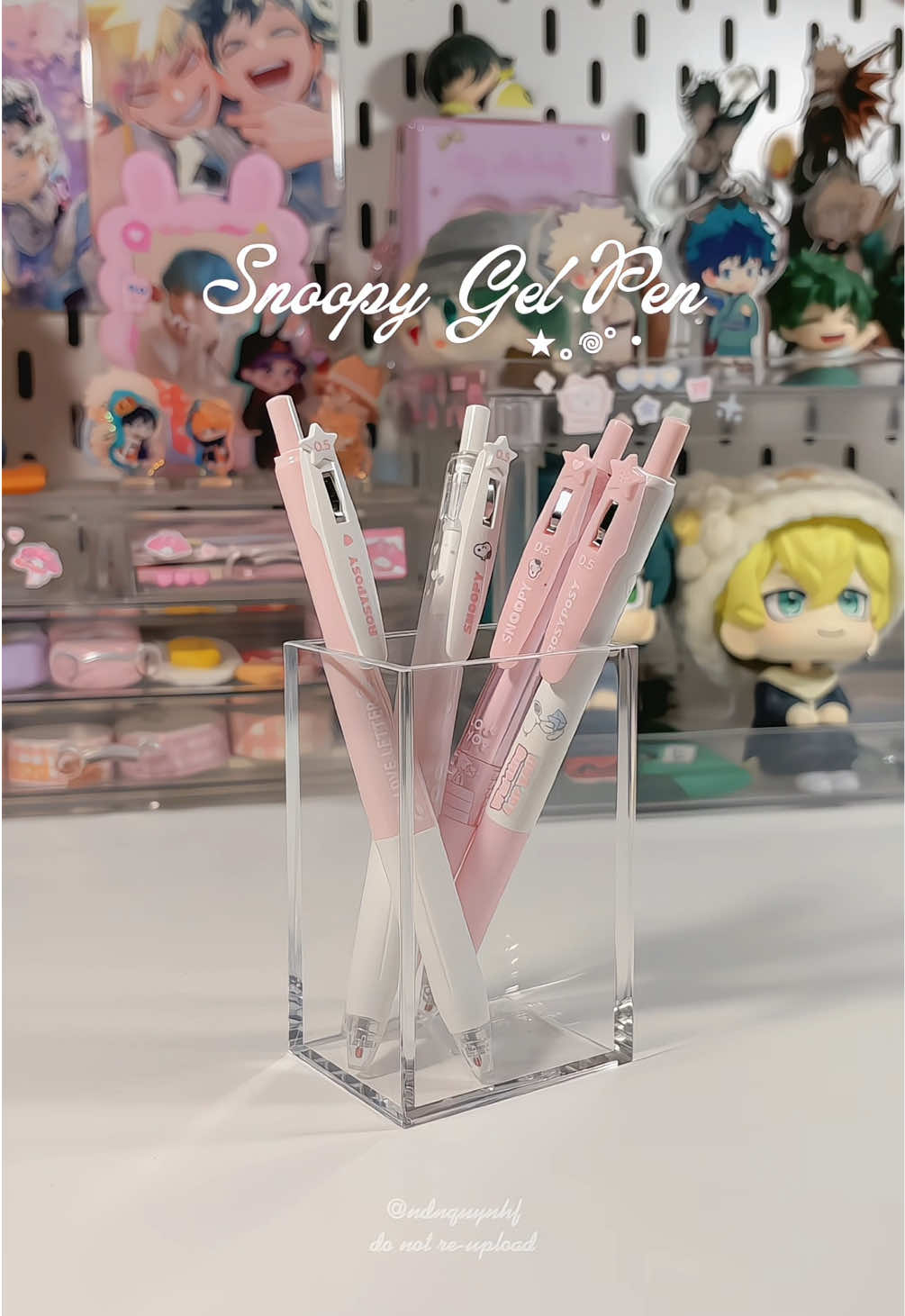 Màu hồng siu iu🎀☁️ #unboxing #gelpen #pen #snoopy #fypシ゚ 