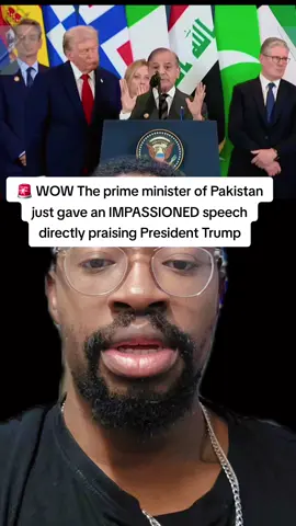 🚨 WOW! The prime minister of Pakistan just gave an IMPASSIONED speech directly praising President Trump 