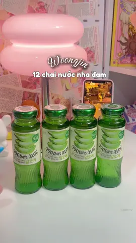 Combo 12 chai nước nha đam hàn quốc ✨🫶🏻 #nuocnhadam #woongjin #unboxing #xuhuong 
