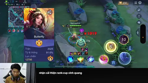 Vào Live xem Butter quẩy rank chiến thần #quybutter #caythue #lienquanmobile #xh 