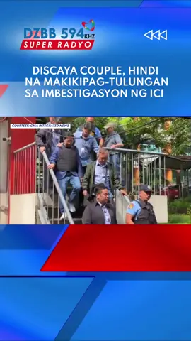 'Nag-invoke ng rights against self-incrimination' Mag-asawang Pacifico at Cezara Discaya, hindi na makikipag-tulungan sa Independent Commission for Infrastructure (ICI) kaugnay sa imbestigasyon sa maanomalyang flood control project sa Bulacan. #newsph #icymi #fyp #tiktoknews #tiktoknewsph #breakingnewsph #flashreport #fypツ #dzbb #foryou #news