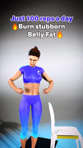 Burn stubborn belly fat just 100 reps a day #creatorsearchinsights #bellyfatloss #burnbellyfat #fatlosstips #foryou 