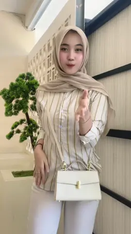 bungkusss kmja inii🥵 #kemejastyle #kemejawanita #cream 