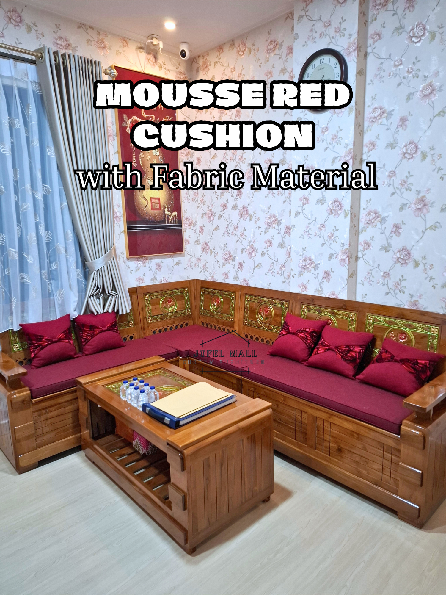 🔥 “Mousse Red Cushion by Jofel Mall” 🔥 Red vibes, cozy feels, and totally aesthetic 💋✨ Duduk di sini bukan cuma nyaman, tapi juga bikin ruang tamu lo auto classy 😍 Material-nya fabric premium, empuk banget — cocok buat yang suka nongkrong santai tapi tetep on style 🛋️💫 Trust me, ini bukan sekadar alas duduk… ini vibes booster 😎🔥 #customfurniture #homefurniture #mejamakan #cushion