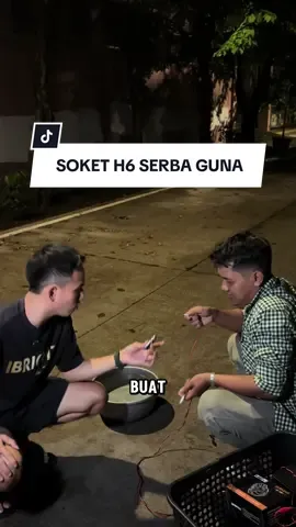 Lampu soket h6 serba guna.. #fyp #tv #helm #biled #meelytz 