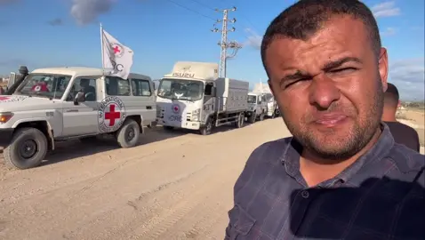 ICRC and body transport trucks are on their way to the Kusufim checkpoint, where they're expected to receive more Palestinian bodies from Israel.