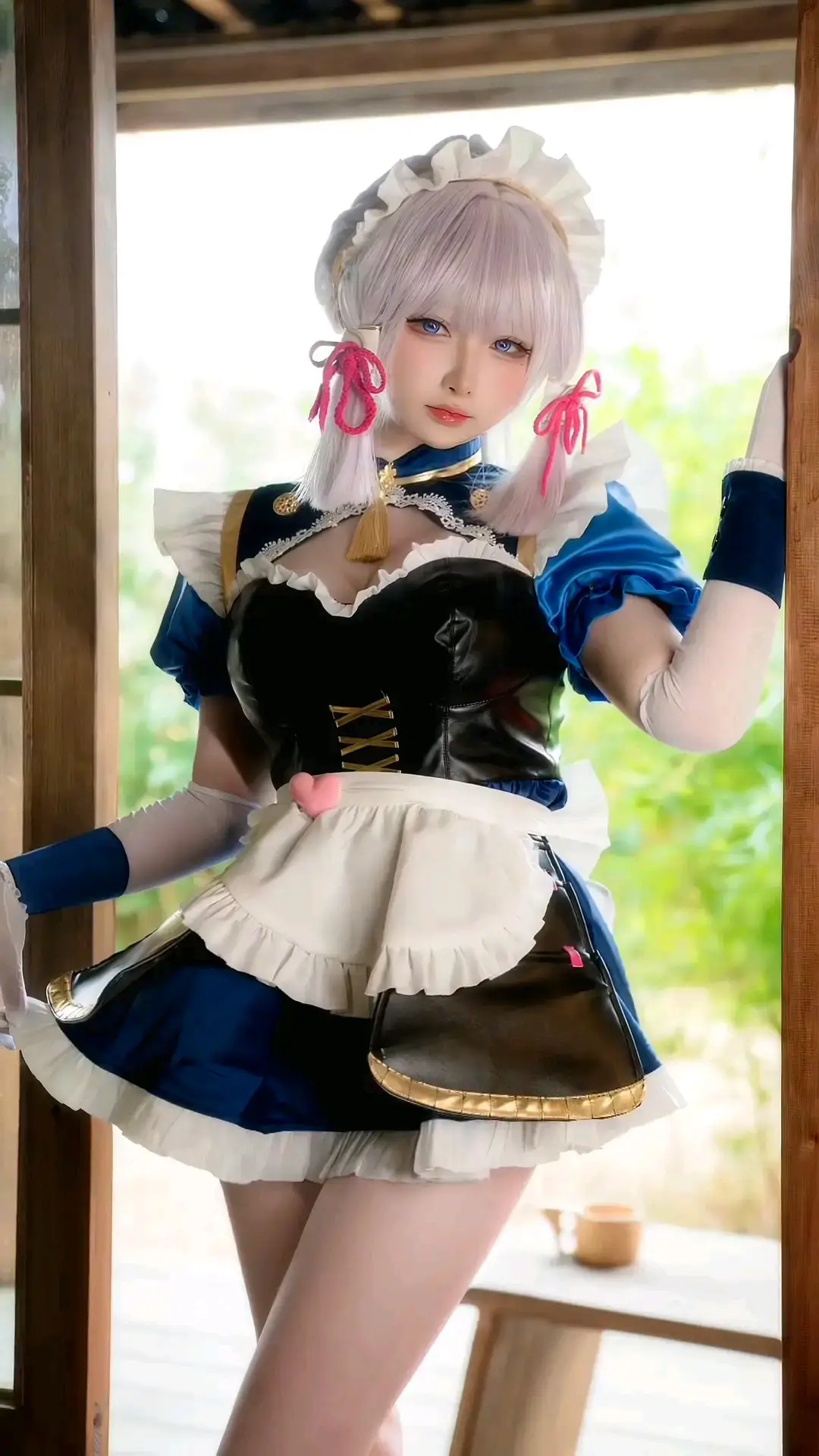Kamisato Ayaka Cosplay🥵🥵 Maid Cosplay🥵🥵 #fyp #douyin #xyzabc #kamisatoayaka #GenshinImpact 