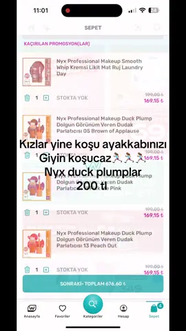 Sabah tatlı bir arkadaşım haber verdi teşekkür ederim ecoş 🫶🏻 kızlar kaçmaz fiyat.,, mağaza stokları sorgulansın avm gidenler sorsun stokları bazen tıkla gel alda gösterilmiyor mağazada  stok sorun mutlaka . Reklam değildir..     #watsonsindirimi #nyxcosmetics #gratisindirimi #kozmetikalışverişi 