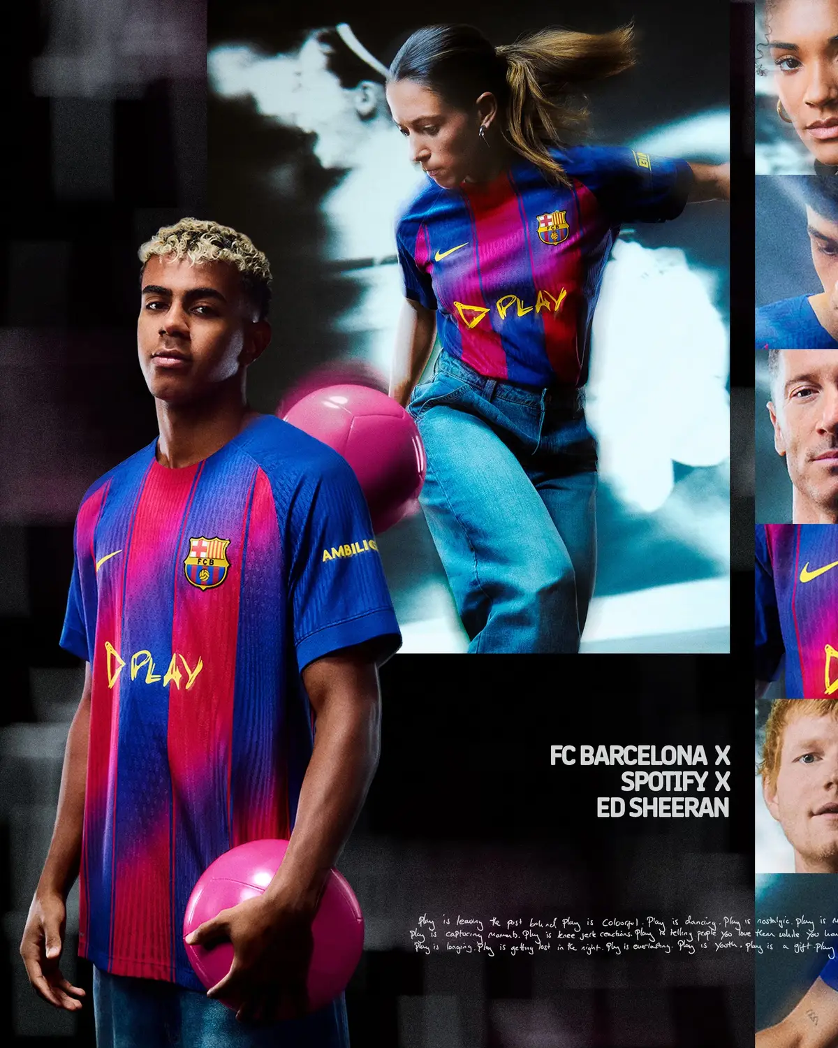 Collection now available in the Barça Botigues and ecommerce 🛍️ @Spotify @Ed Sheeran ▶️