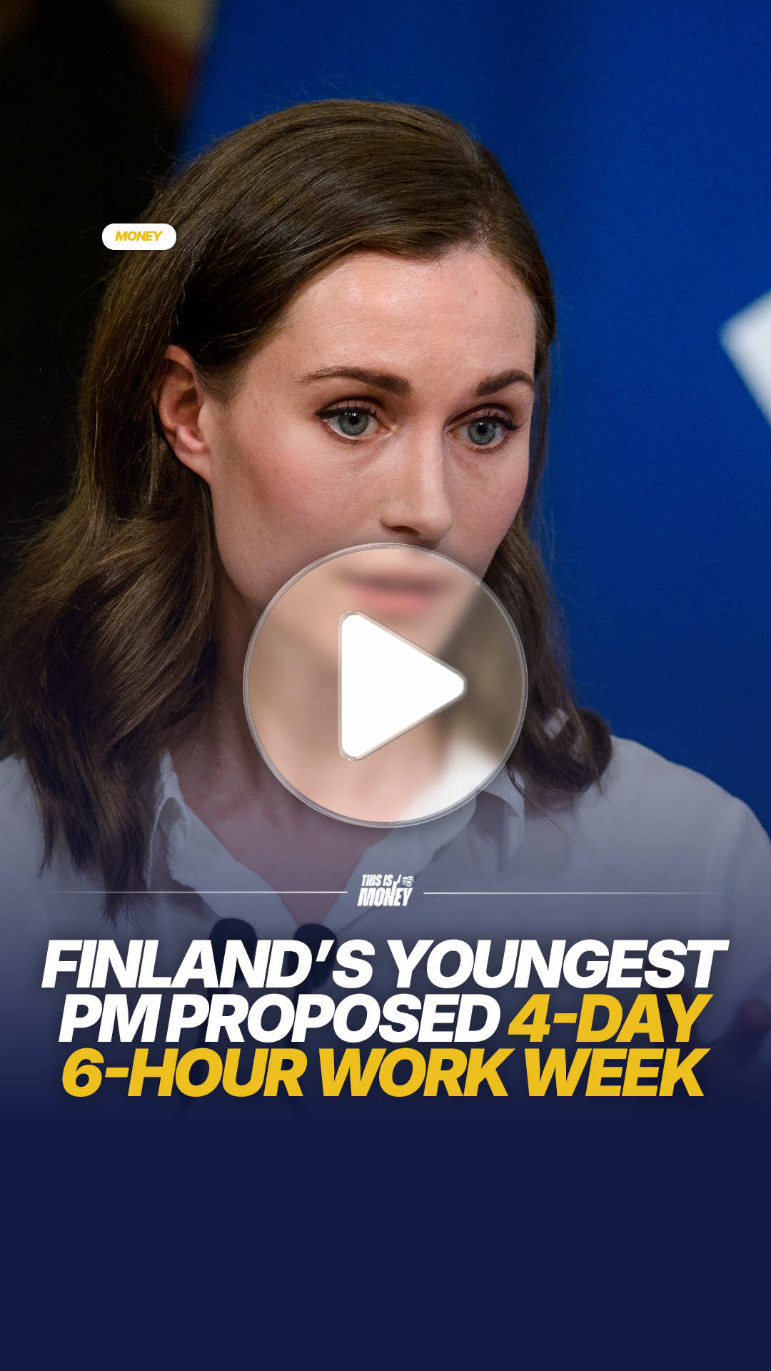 Finland's former Prime Minister Sanna Marin (2019-2023) proposed a flexible work schedule allowing employees to work tour days a week for six hours a day 🧑‍💻 #ThisIsMoney #News #Money #Work #Finland 
