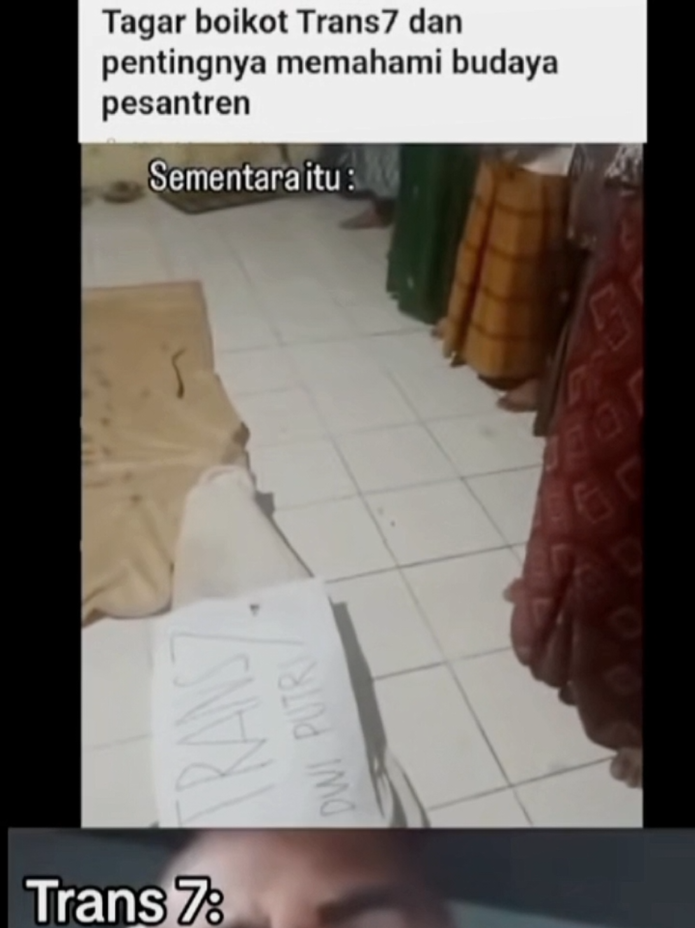 😶 #jjelitis #trans7 #pesantren #fyp 