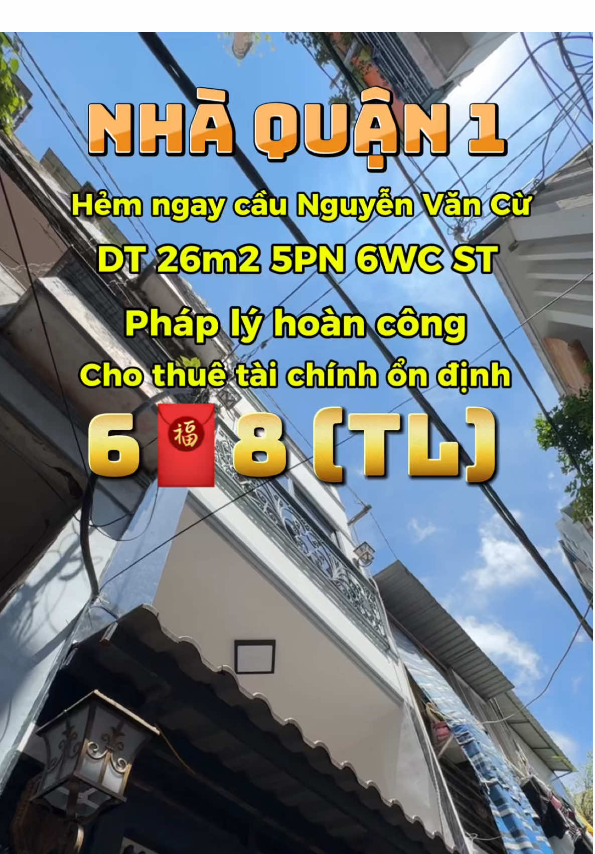 🔥 Nhà Q.1 - 5PN - 6🧧8 (TL) 📍 P. Cầu Kho, hẻm thông Trần Hưng Đạo. 🏠 Kết cấu BTCT 1 trệt 2 lầu ST, full nội thất. 💰 Dòng tiền cho thuê tốt, sổ hồng riêng. 📞 LH em Trí ngay nhé. #bannhaquan1 #nhabanquan1 #bannhaquan5 #nhaphosaigon #nhaphonguyentri 