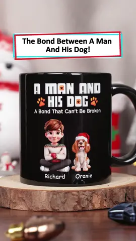 Cozy evenings are better with my dog by my side ☕ #wanderprints #personalized #gifts #Christmas #doglover