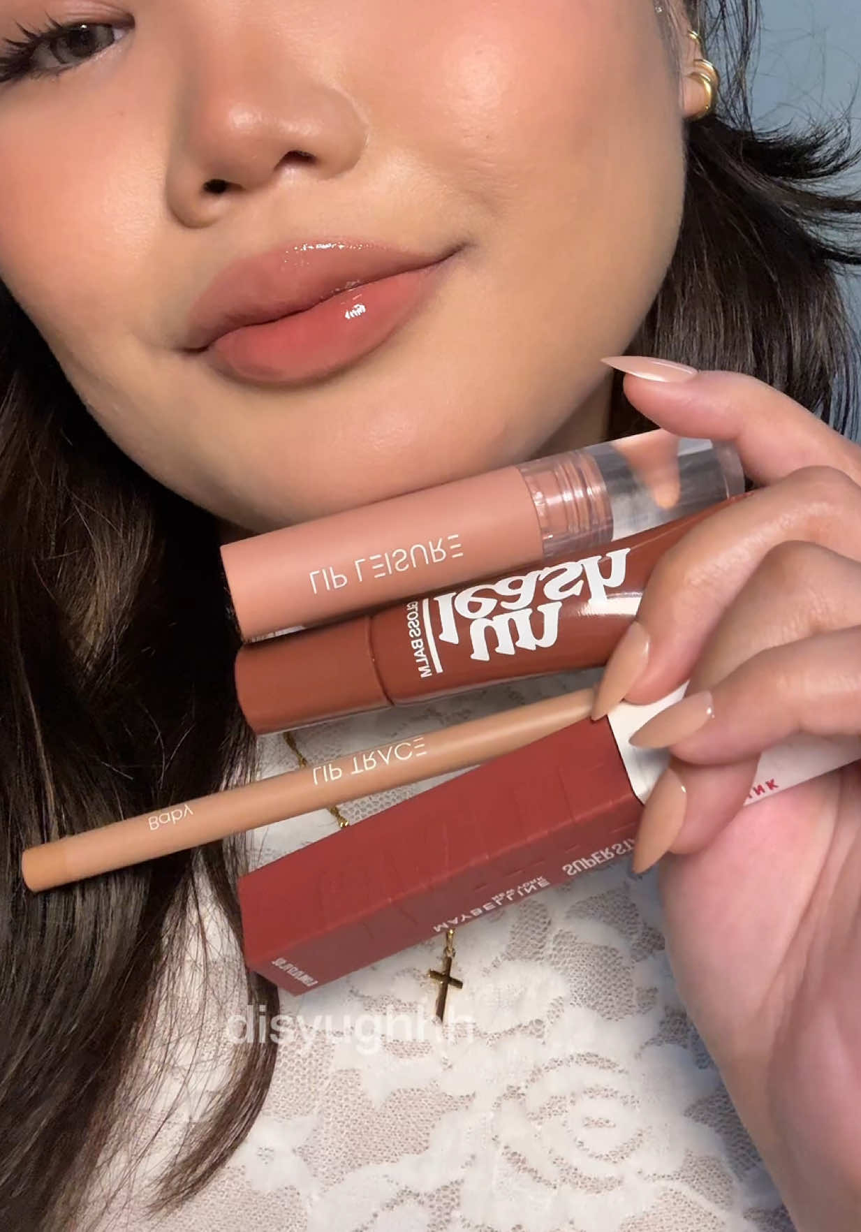 fav lip combo so far!😩💕 products used: @Detail Cosmetics  Lip Trace - Baby Lip Leisure- Baby @Maybelline New York PH  Matte Ink - 510 Charmer @Unleashia Official  Gloss Balm - 05 Amalfi #lipcombo #lips #BeautyTok #fyp #glossylips 