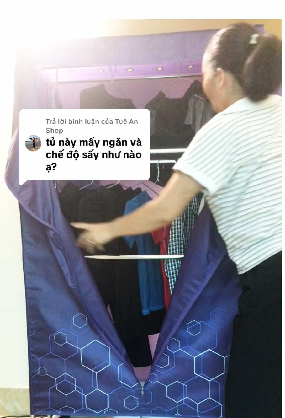 Trả lời @Tuệ An Shop tủ sấy emich 3 ngăn, 3 chế độ sấy nha các bà#xuhuong #thinhhanh #tusay #tusayquanao 