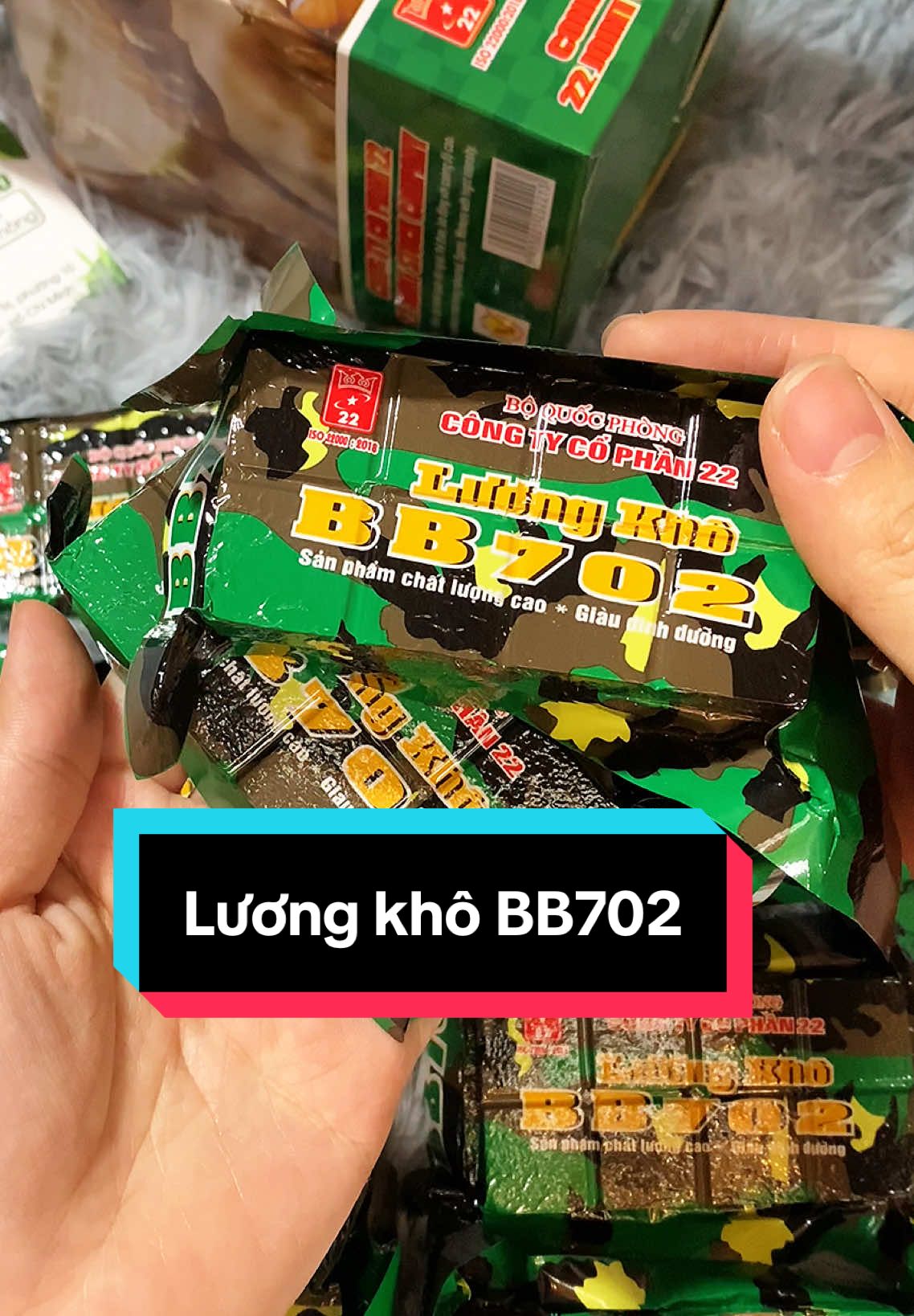 Lương khô quốc phòng Bb702 thơm ngon. Giàu dưỡng chất#lươngkhobodoi #bb702 #xuhuongtiktok 