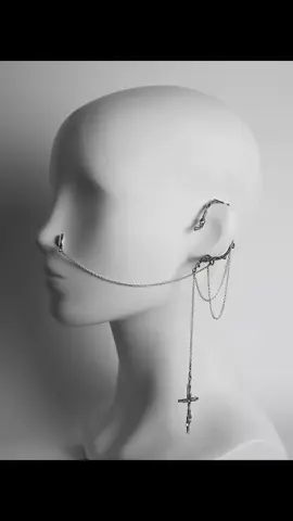 Silver Ear cuff with nose ring THEIA  Available in my webstore.  Link in bio  #earcuff #silverjewelry#nosecuff #silverjewelry 