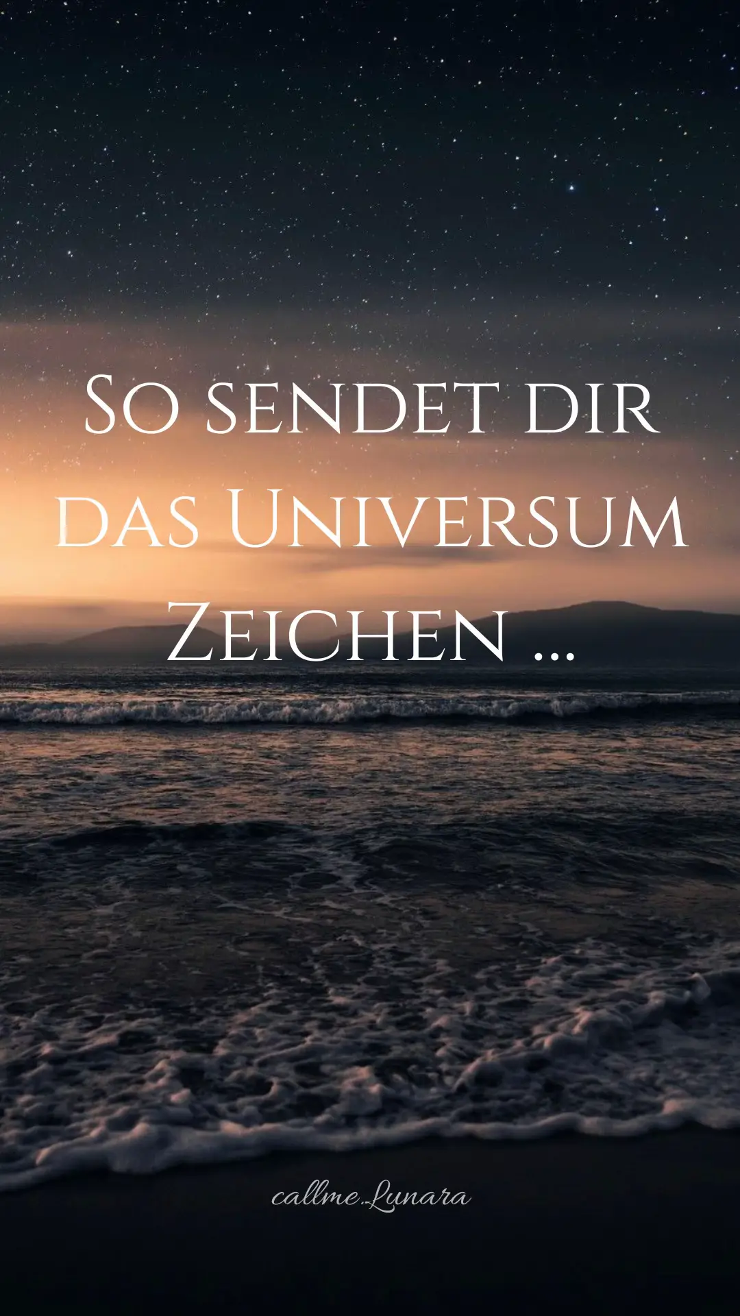 Das Universum spricht mit dir – jeden Tag, in kleinen Zeichen. 🌙✨ Achte auf Zufälle, Träume, Zahlen, Lieder… sie sind keine Zufälle. 💫 #zeichen #universum #spiritualität #engelzahlen #manifestation  