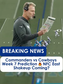 Commanders vs Cowboys could decide the NFC East 👀 Who you got this Sunday? #NFLNews #FootballNews #DallasCowboys #cowboysnation