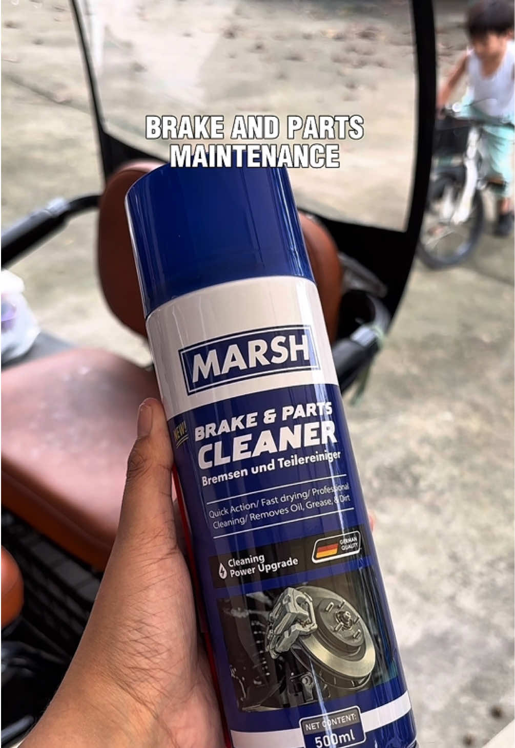 Grabe may ganito pa lang product! Di na kaylangan pumunta ng mga shop para sa maintenance dahil mag ganito na!✨ #marsh #marshbrakeandpartscleaner #marshbrakecleaner #brakeandpartscleaner 