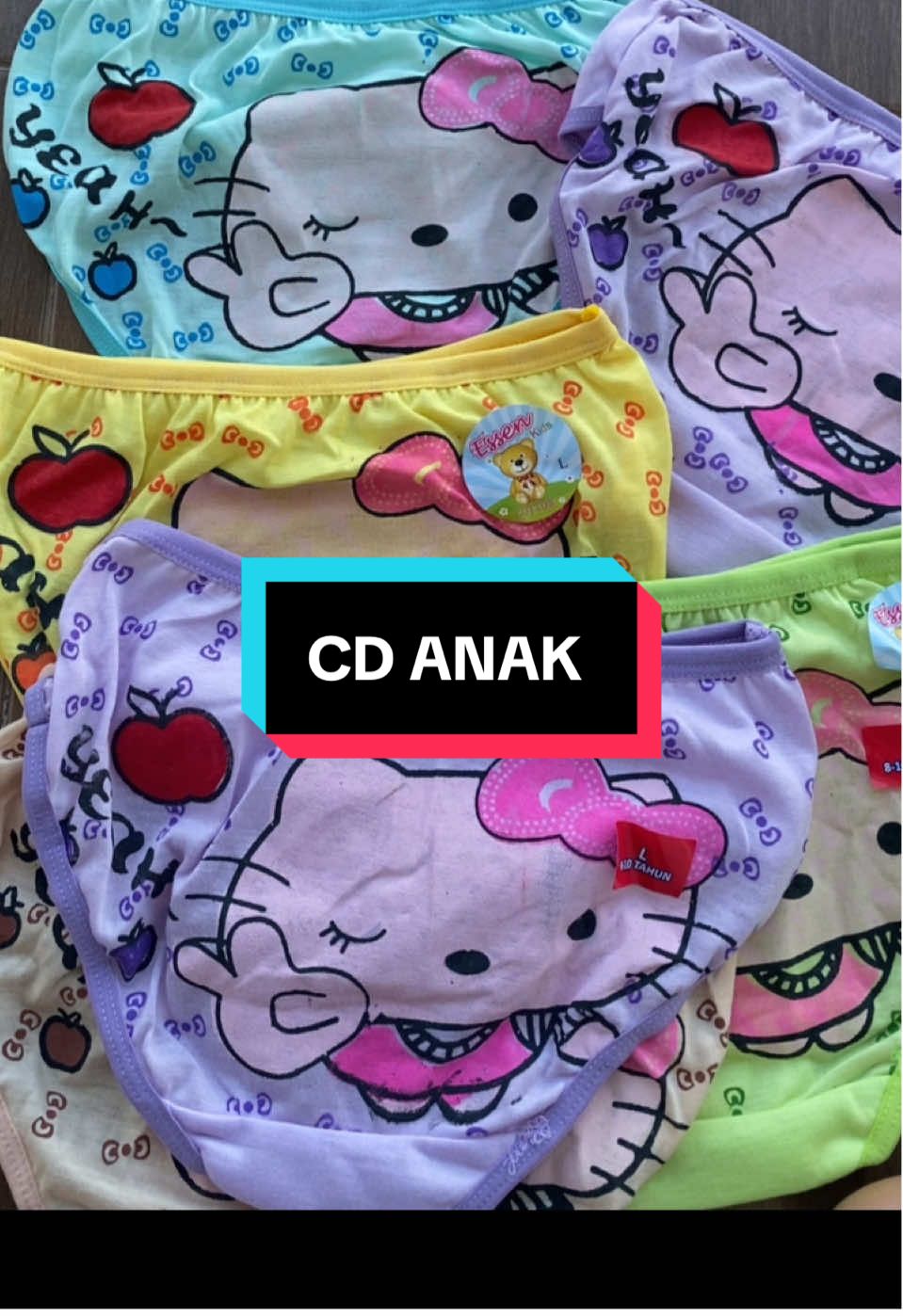 celana dalm anak perempuan motif sablon#cdanakperempuan #celanadalamperempuan #fyp 