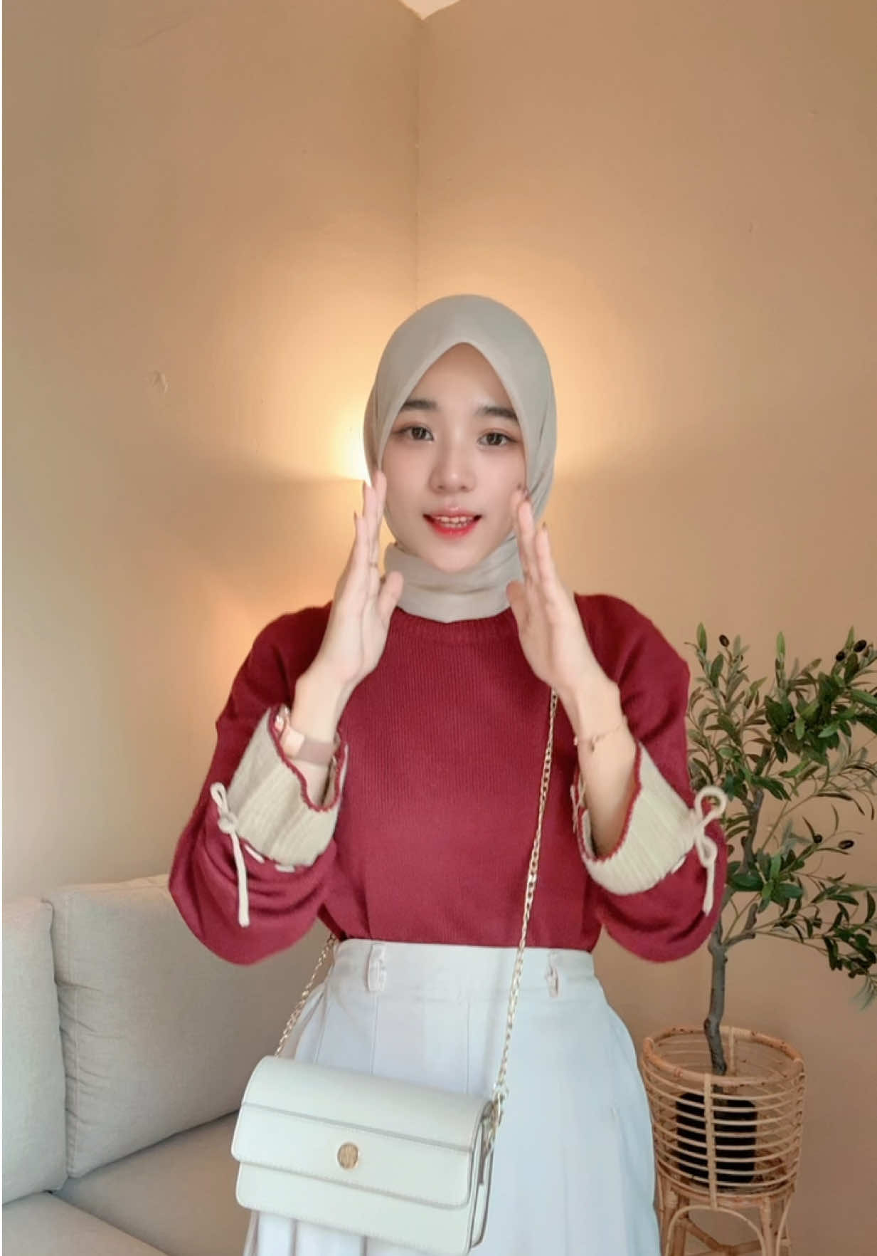 Sygggg🫨 #blouserajut #blouseruffle #blouserufflerajut 