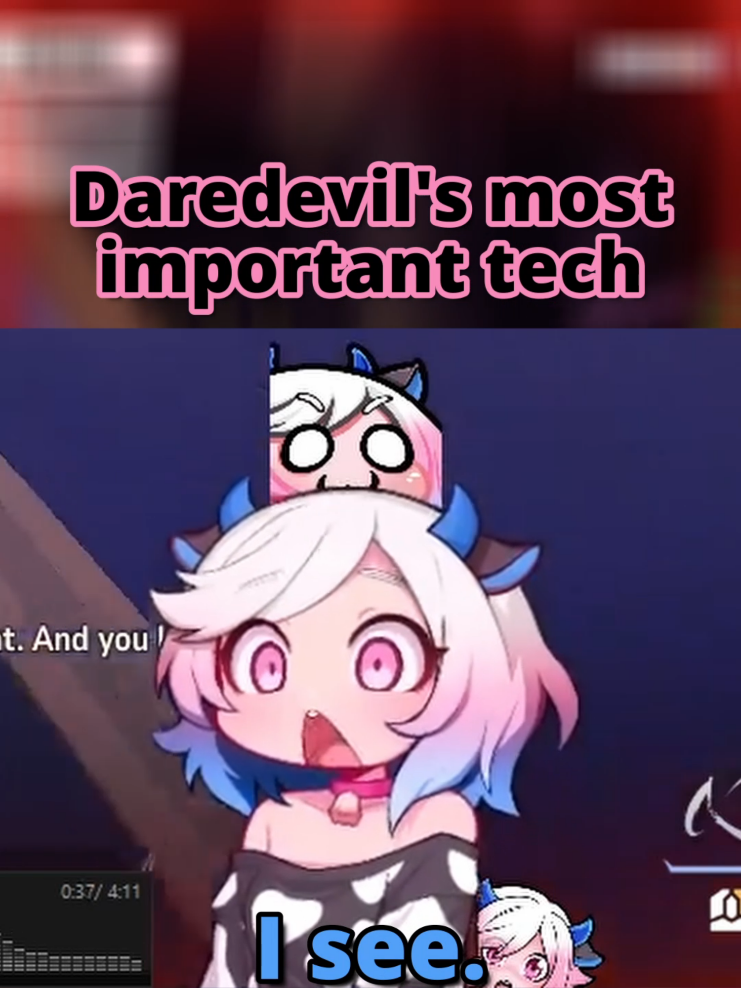 Daredevil has some absolutely crucial tech to learn. Twitch.tv/DerpyMoobu #marvel #rivals #daredevil #twitch #clip #funny #moments #derpy #moobu #vod