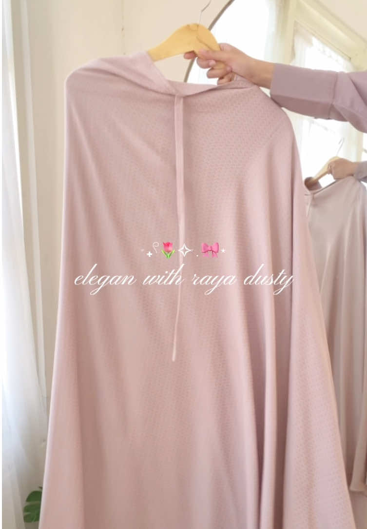 Mukena Hannah Series Raya Dusty Pink🌷✨ Masyaallah cocok buat ibadah sehari hari nih🫶🏻 Shop Now🛒🛍️ #foryoupage #fyp #mukena #masyaallahtabarakkallah #mukenamurah 