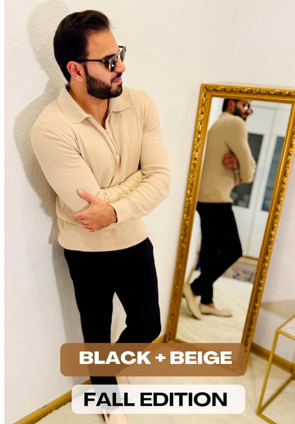 Black + Beige always winning  ….. ….. When in doubt go Black and Beige  Fall Edition  #fall #slimstyle #timeless #evergreen #fashion 