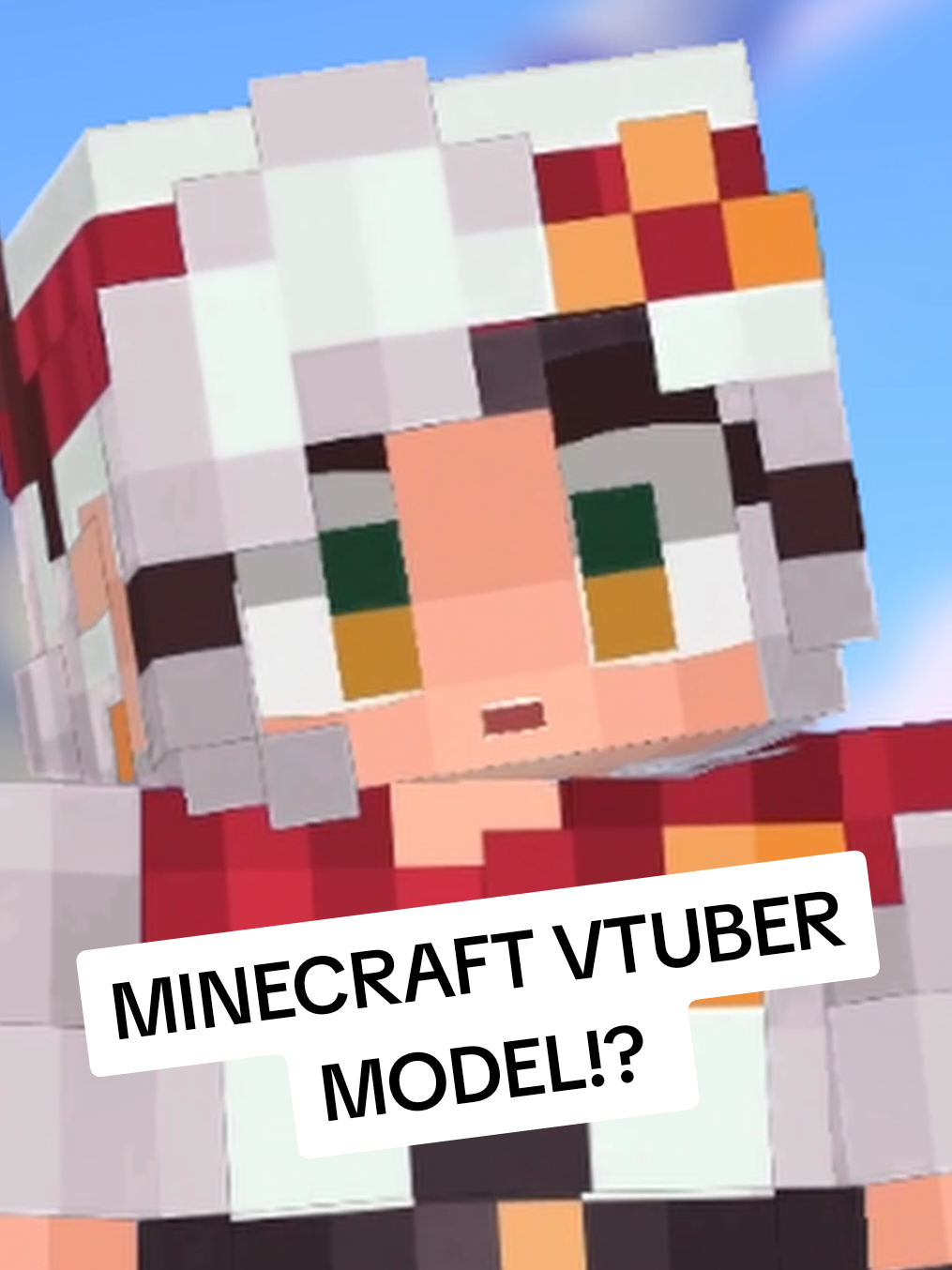 This FREE Minecraft VTuber Model is INSANE #foryou #fyp #fypシ゚ #Minecraft #vtuber 