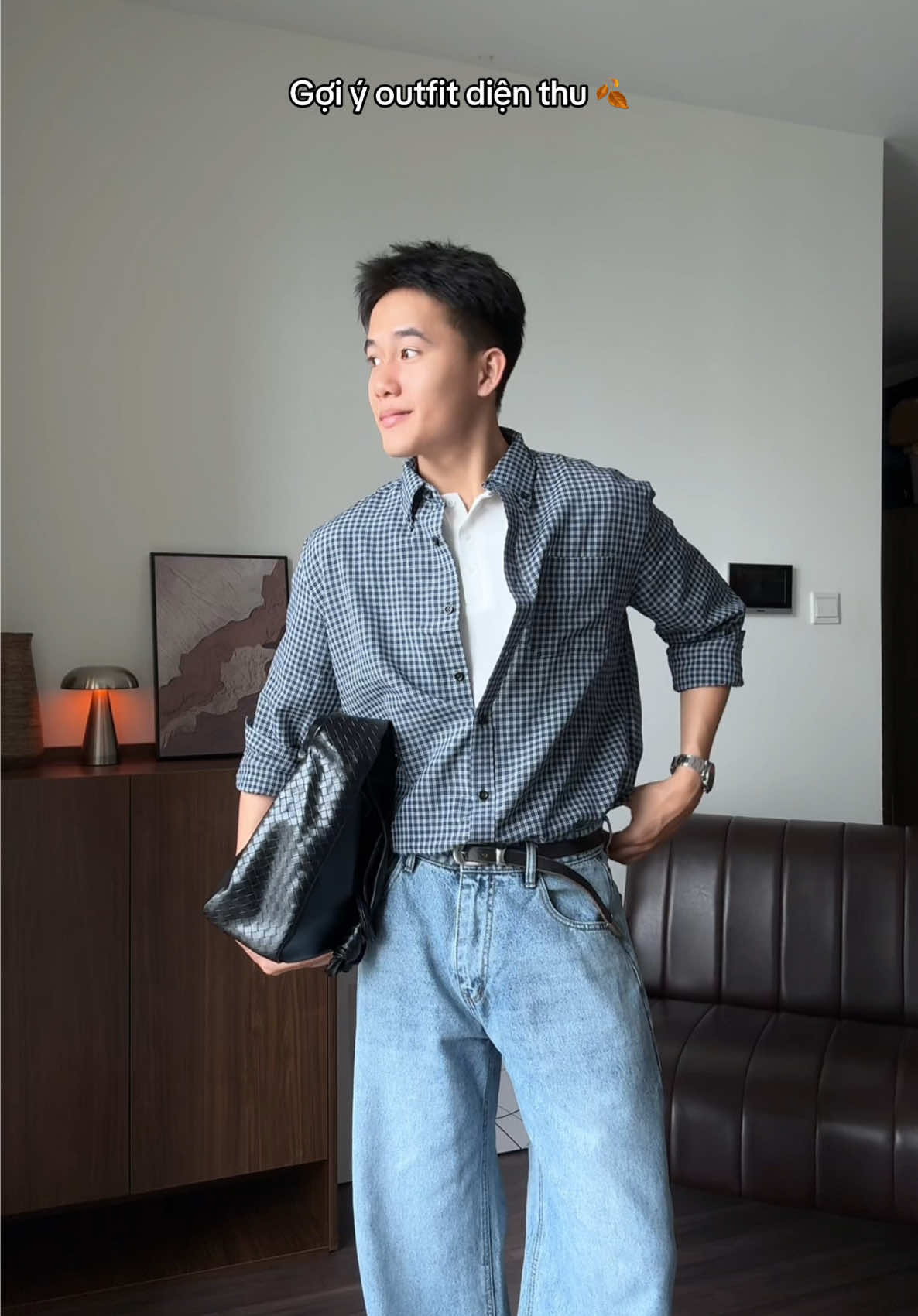 sơ mi kẻ màu siêu ưng luôn #outfit #fyp #qthouse 