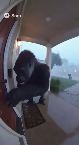 Panic Gorilla!!! #sora  #sora2  #hurricane 