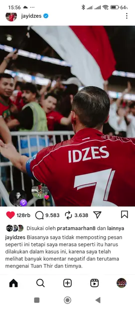 Captain Jay idzes kembali dengan postingan terbarunya, tetap semangat bang Jay kau tetap terbaik untuk Garuda🤗🤗 #jayidzes #timnassenior #fyp #fyppppppppppppppppppppppp #timnas 
