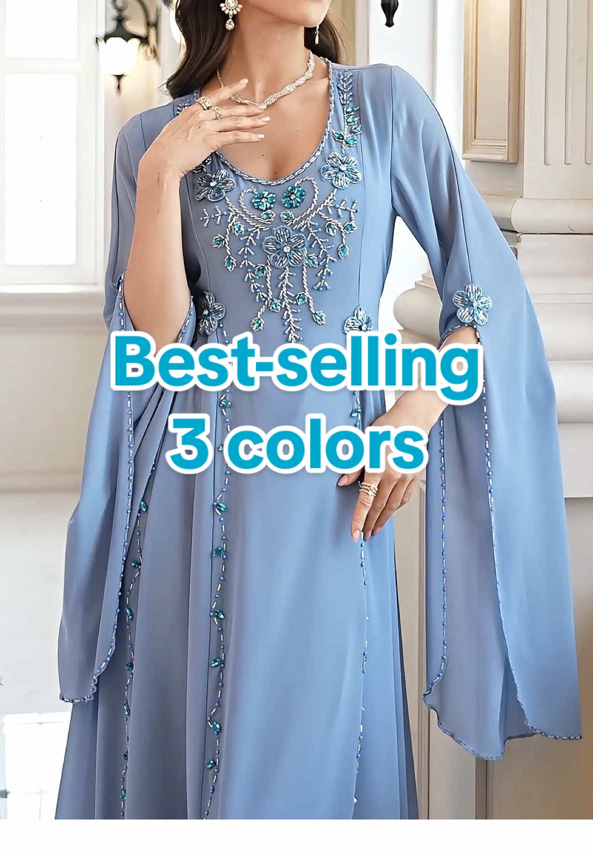 Best-selling item comes in three colors#ModestFashion #Ramadan2026 #AbayaManufacturer #DirectFactory #eidcollection 