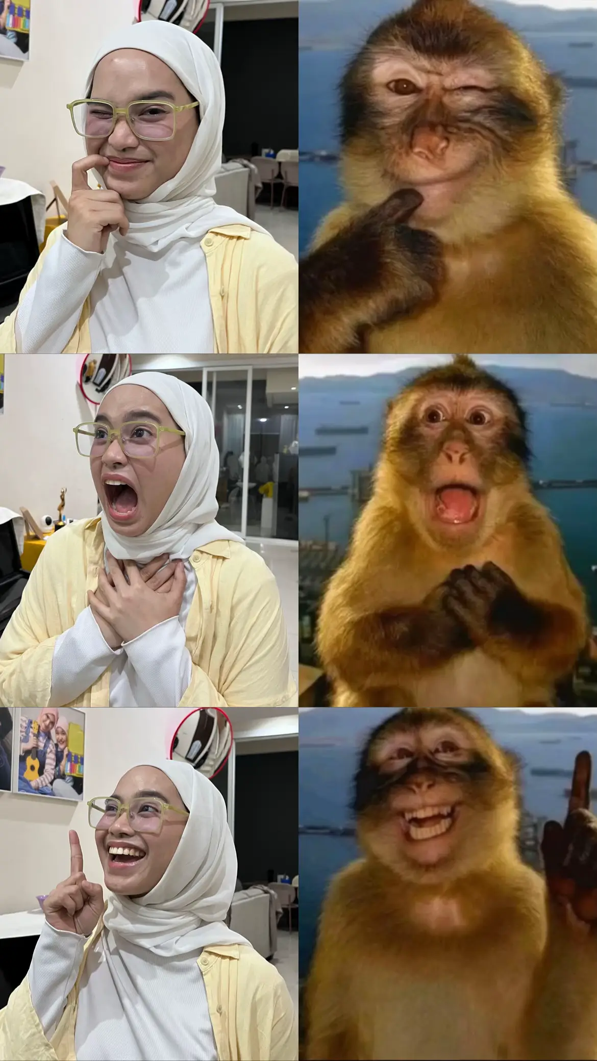 we’re join to this cute trend  #friendshipgoals #monkeys #trend #bestiegoals 