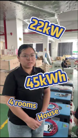 22kw and 75kwh solar energy for 4 bedroom house #cantonfair #alibaba 