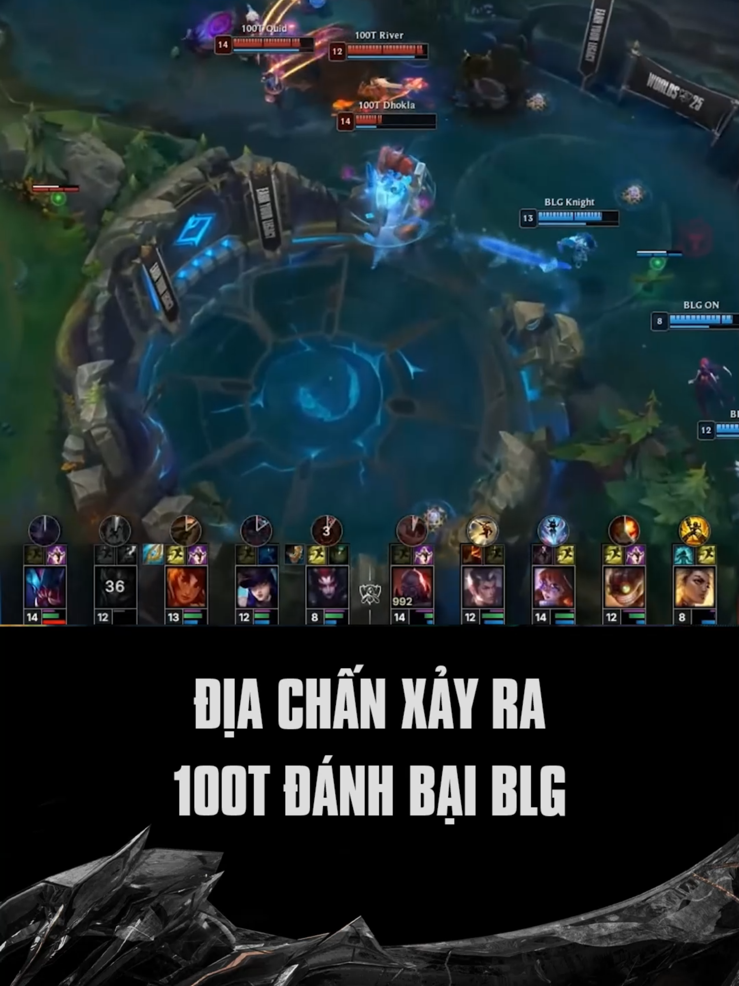 Seed 1 LPL thất bại trước 100T #GamingOnTikTok #leaguetok #worlds2025 #lolpacific