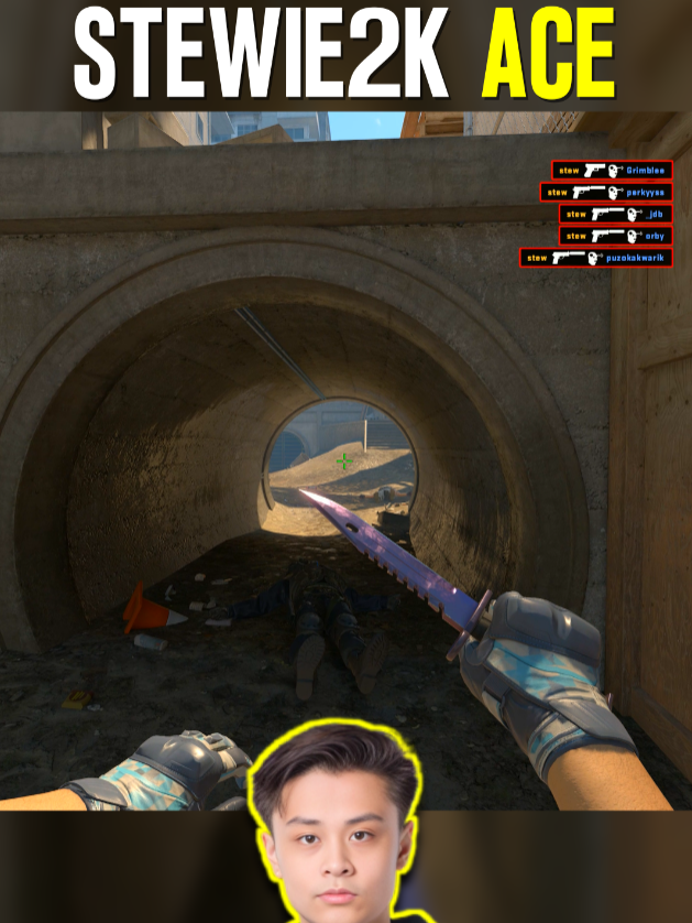 Stewie2K PISTOL ROUND FACEIT ACE 🔥 #cs2 #stewie2k #faceit #cs2moments #csgo