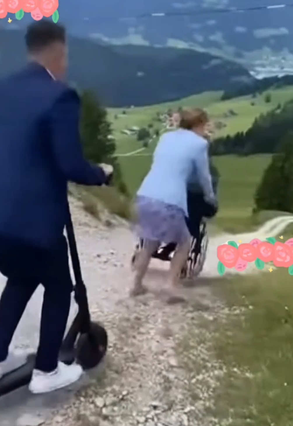🦉💍 🛴Nur noch 10 Meter bis zur Hochzeit… Fast an der Hochzeitslocation… dann kam die Eule. #hochzeitstag 