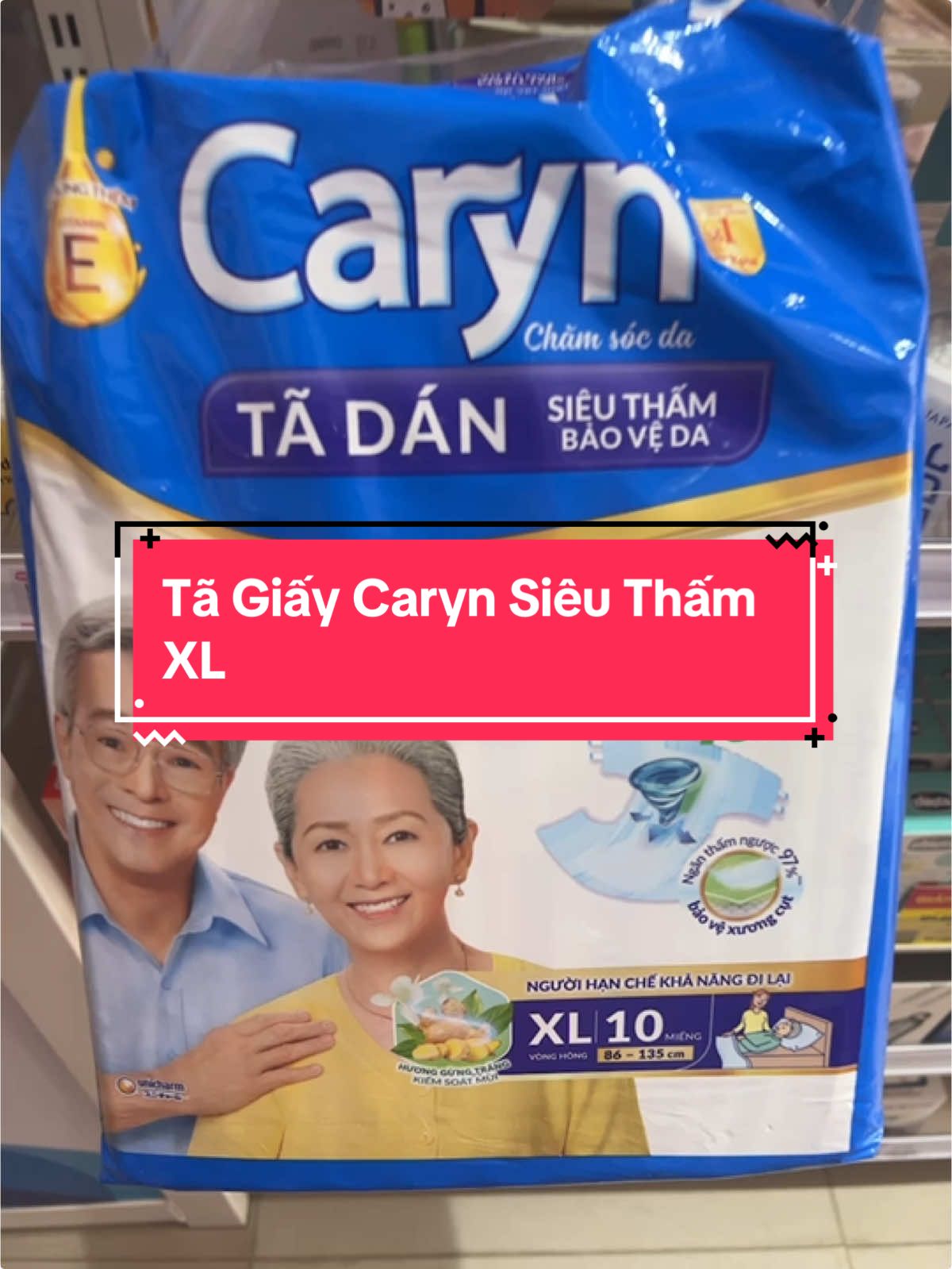 Tã Giấy Caryn Siêu Thấm XL#tadan #caryn #concung #mebau #combodisinh #xuhuong #mevabe #mebimsua 