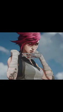 #ARCANE || theyre so funny 😭😭 she was trying to be so nonchalant it was NOT working #arcanenetflix #viarcane #caitvi #caitlynkiramman 