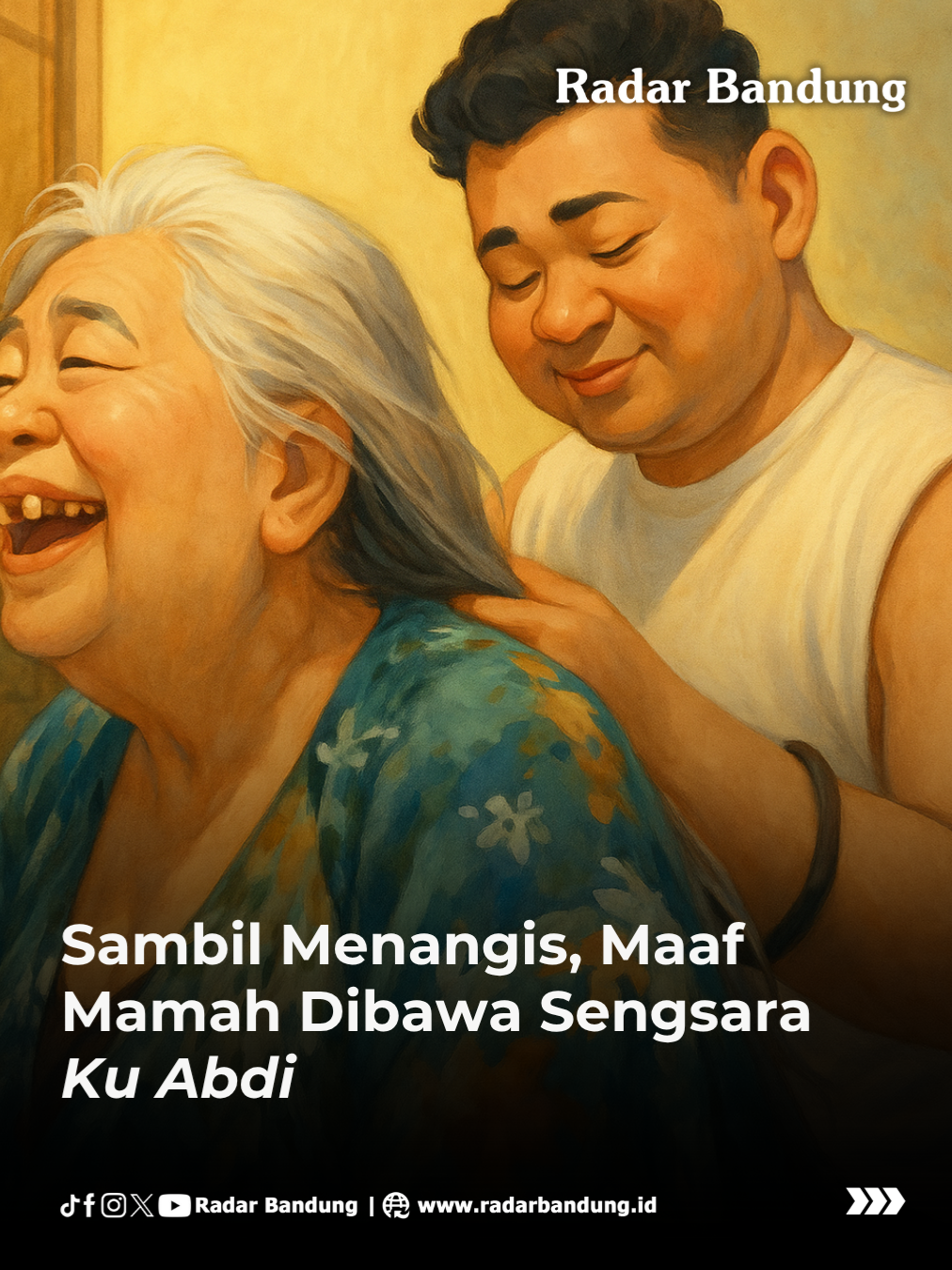 Momen mengharukan terjadi saat seorang anak bungsu mengungkapkan rasa bersalahnya kepada sang ibu, mengatakan, 